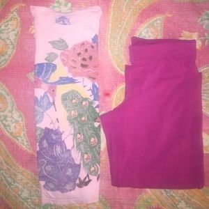 🩷Pink Printed Tee